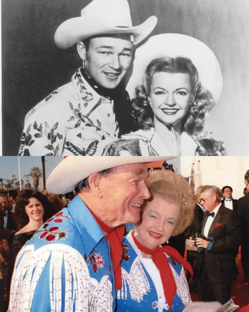 HAPPY TRAILS… 🌅 There are goodbyes that don’t need tears — just a smile and a song. When Roy Rogers and Dale Evans sang “Happy Trails to You” for the last time on television, millions of Americans stopped and fell silent. No one spoke — there was only the sound of a gentle guitar, the gaze of two people who had shared a lifetime on stage, and the warm glow that felt like a sunset over the Western plains. Roy wasn’t just saying goodbye. He was sending his final message: “Be kind, and always smile on the road you choose.” Because “Happy Trails” was never just a song — it was a blessing from a cowboy’s heart to the world. Featured image